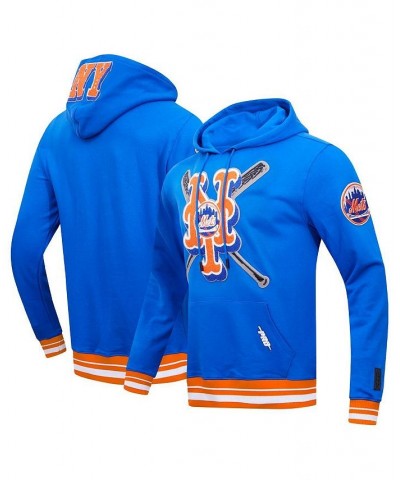 Men's Royal New York Mets Mash Up Logo Pullover Hoodie $63.00 Sweatshirt