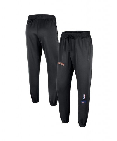 Men's Black New York Knicks 2022/23 City Edition Showtime ThermaFlex Sweatpants $43.00 Pants