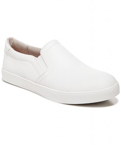 Women's Madison Slip on Sneakers White Faux Leather $27.60 Shoes