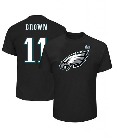 Men's A.J. Brown Black Philadelphia Eagles Super Bowl LVII Big and Tall Name and Number T-shirt $29.06 T-Shirts