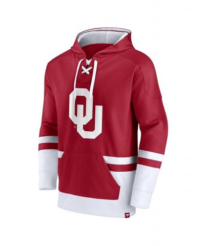 Men's Branded Crimson Oklahoma Sooners First Battle Pullover Hoodie $31.50 Sweatshirt