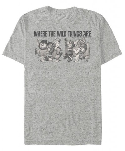 Men's Where The Wild Things Are Max Parade Short Sleeve T-shirt Gray $19.94 T-Shirts