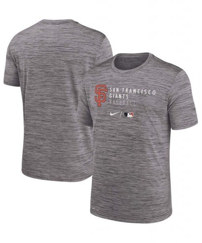 Men's Heathered Gray San Francisco Giants Authentic Collection Velocity Practice Performance T-shirt $18.45 T-Shirts