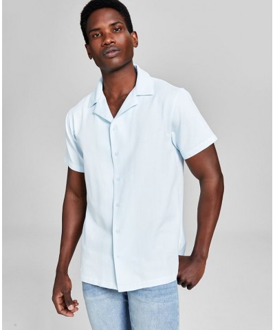 Men's Solid Short Sleeve Camp Shirt Soldalite $14.49 Shirts
