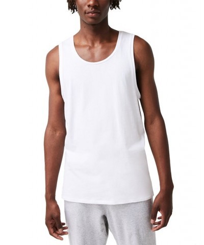 Men's Essential Slim Tank Top Set, 3-Piece White $20.79 Undershirt