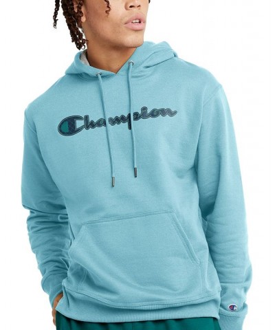 Men's Powerblend Logo-Graphic Hoodie Athletic Navy $18.49 Sweatshirt