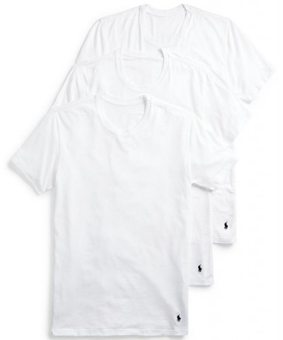Men's 4D Flex Lux Cotton Crewneck Undershirt 3-Pack White $33.32 Undershirt
