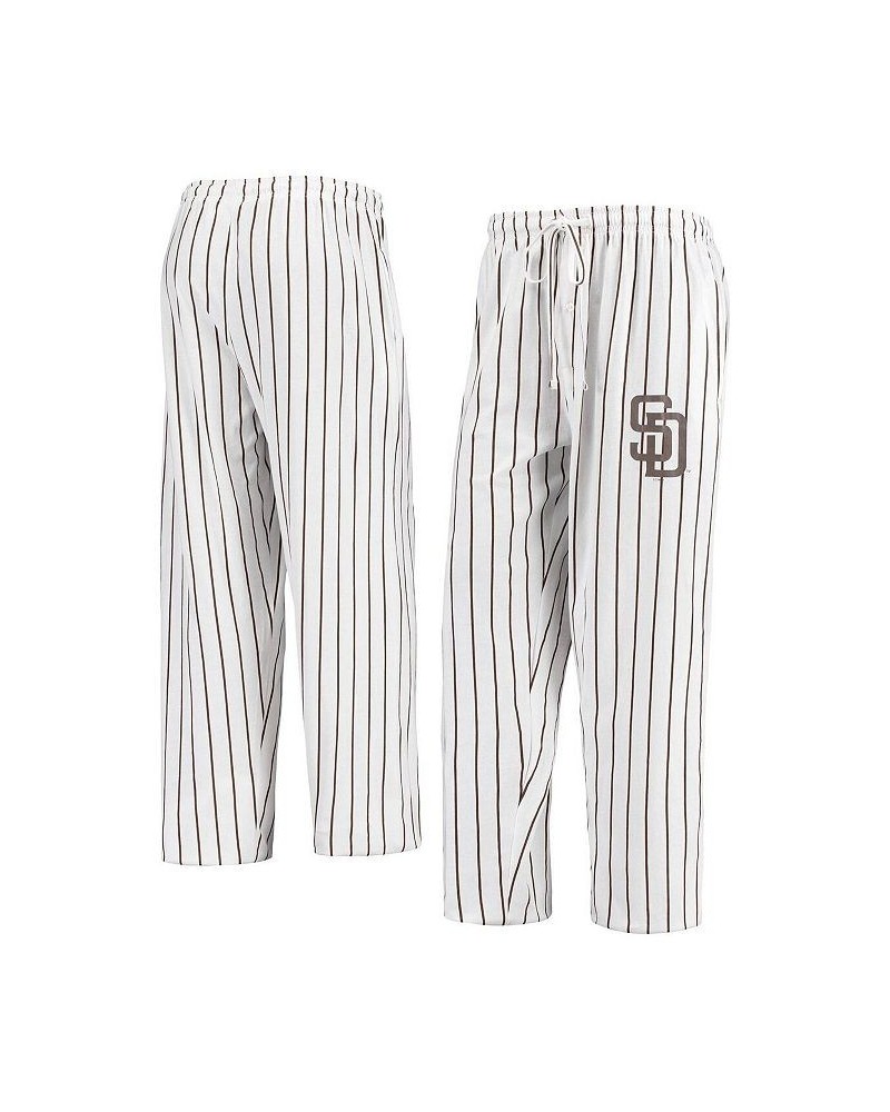Men's White San Diego Padres Vigor Pinstripe Pants $30.79 Pajama