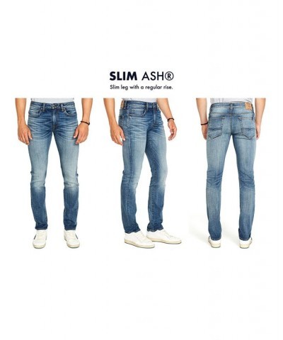 Men's Slim Ash Tapered Stretch Jeans Brown $27.37 Jeans