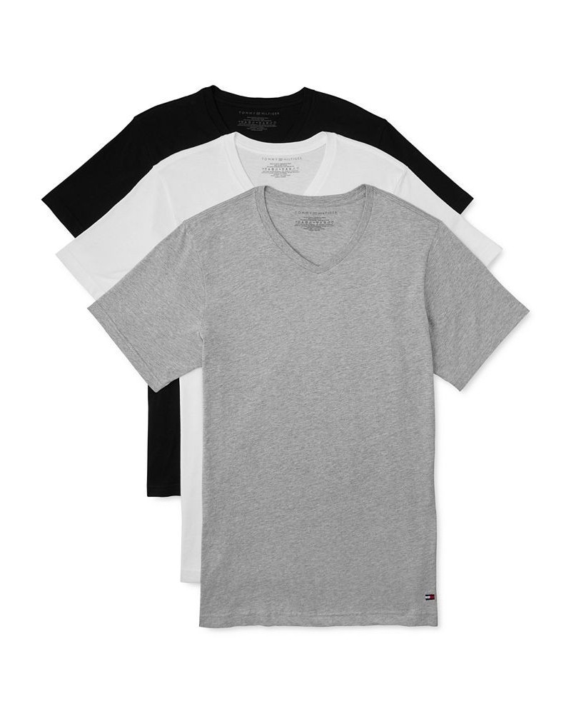 Men's 3-Pk. Classic Cotton V-Neck T-Shirts Multi $20.99 Undershirt