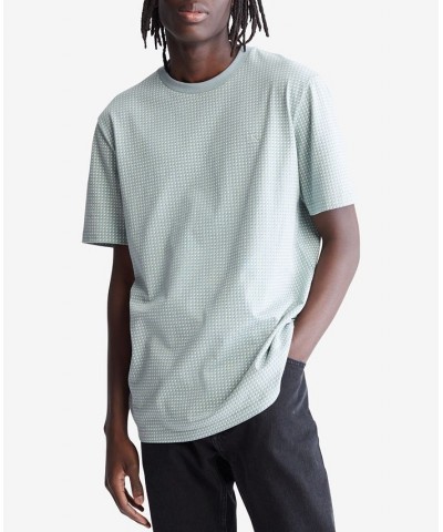 Men's Classic Fit Double Dot Crewneck Short-Sleeve T-Shirt Green $15.50 T-Shirts