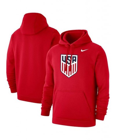 Men's Red USMNT Club Primary Pullover Hoodie $24.80 Sweatshirt