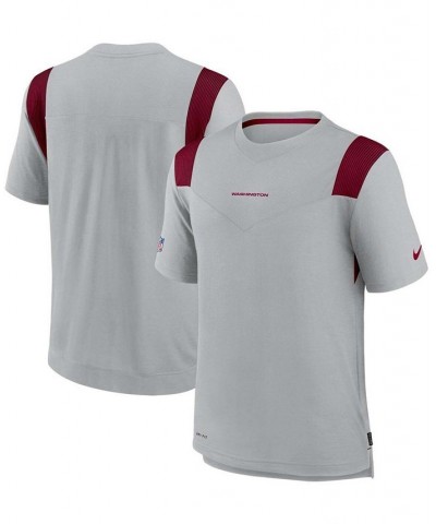 Men's Gray Washington Football Team Sideline Player UV Performance T-shirt $31.50 T-Shirts