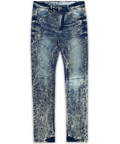 Men's Big and Tall Haze Skinny Denim Jeans Blue $32.43 Jeans