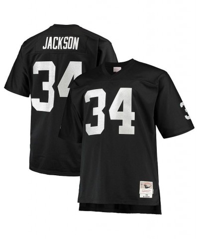 Men's Bo Jackson Black Las Vegas Raiders Big and Tall 1988 Retired Player Replica Jersey $44.20 Jersey