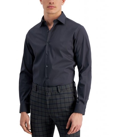 Men's Slim Fit 2-Way Stretch Stain Resistant Dress Shirt Galaxy Night $22.80 Dress Shirts