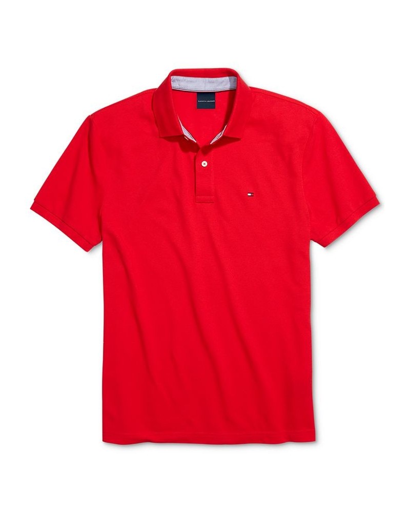 Men's Custom-Fit Ivy Polo Shirt with Magnetic Closure Red $32.99 Polo Shirts