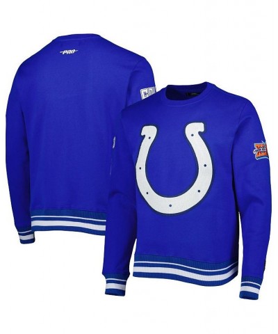 Men's Royal Indianapolis Colts Mash Up Pullover Sweatshirt $57.60 Sweatshirt