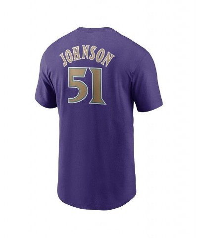 Men's Randy Johnson Purple Arizona Diamondbacks Cooperstown Collection Name & Number T-shirt $24.00 T-Shirts