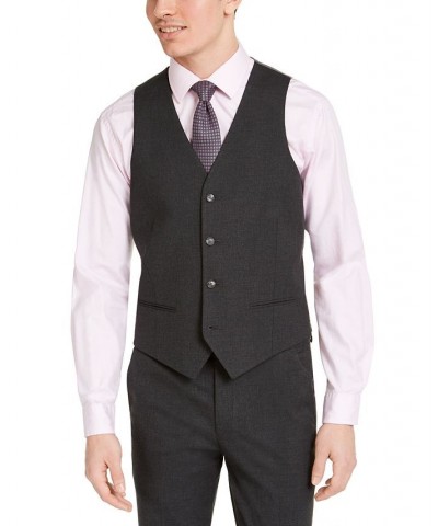 Men's Slim-Fit Stretch Solid Suit Separates Gray $44.84 Suits