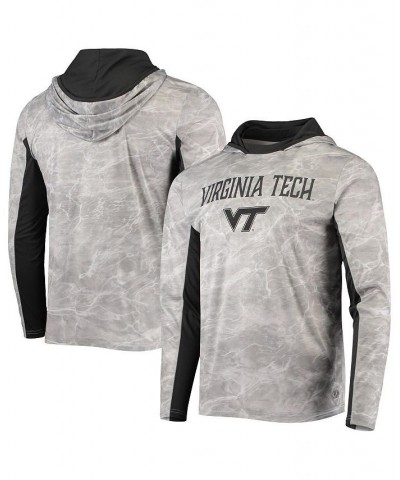 Men's White Virginia Tech Hokies Mossy Oak SPF 50 Performance Long Sleeve Hoodie T-shirt $33.14 T-Shirts