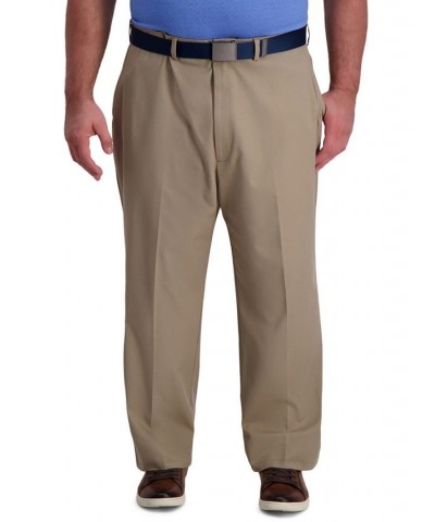 Big & Tall Cool Right Performance Flex Classic Fit Flat Front Pant Tan/Beige $28.59 Pants