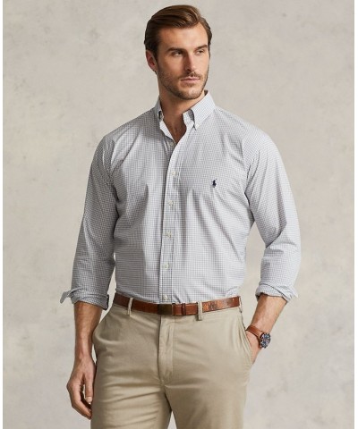 Men's Big & Tall Plaid Stretch Poplin Shirt Multi $63.45 Shirts