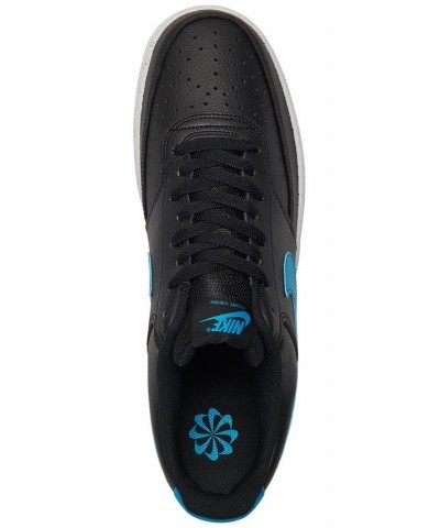 Men's Court Vision Low Next Nature Casual Sneakers Black $34.85 Shoes