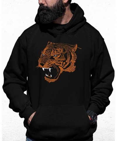 Men's Beast Mode Word Art Hooded Sweatshirt Black $33.59 Sweatshirt
