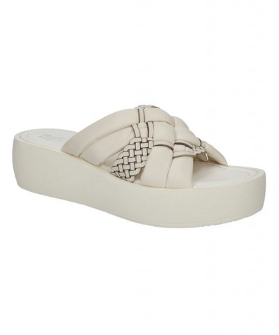 Women's Ned-Italy Platform Sandals Bone $57.60 Shoes