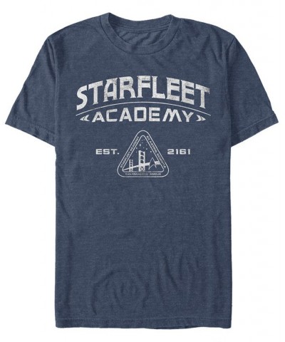 Star Trek Men's Starfleet Academy Established 2161 Short Sleeve T-Shirt Blue $18.19 T-Shirts