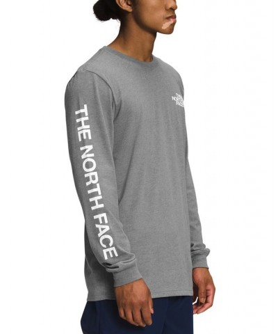 Men's Long-Sleeve Logo T-Shirt Gray $26.10 T-Shirts