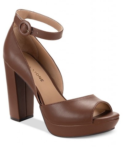 Reeta Block-Heel Platform Sandals PD13 $33.36 Shoes