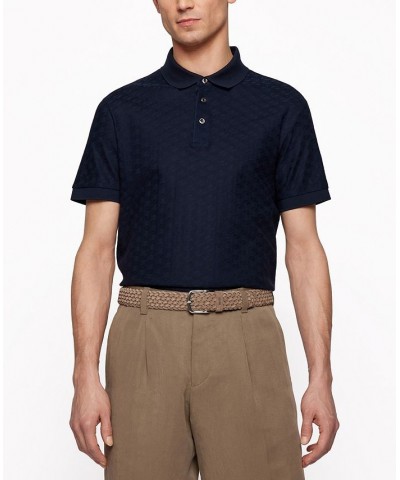 BOSS Men's Slim-Fit Polo Shirt Dark Blue $52.58 Polo Shirts