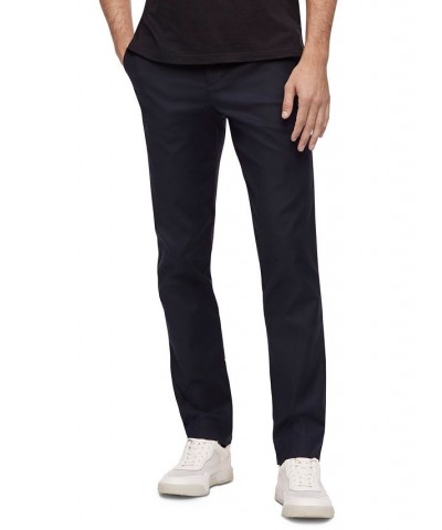 Men's Slim-Fit Modern Stretch Chino Pants Blue $41.79 Pants