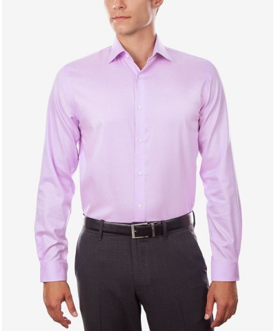 Men's Regular Fit Airsoft Non-Iron Performance Dress Shirt Pink $27.92 Dress Shirts