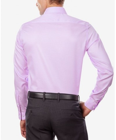 Men's Regular Fit Airsoft Non-Iron Performance Dress Shirt Pink $27.92 Dress Shirts