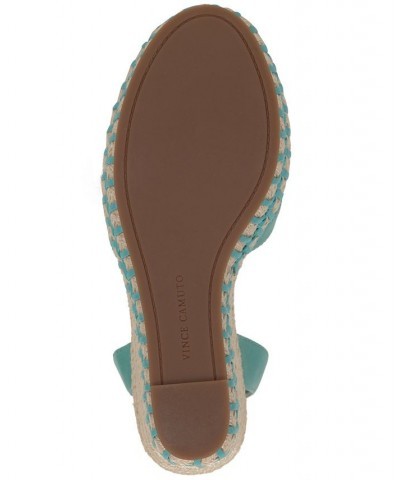 Fettana Ankle-Strap Espadrille Platform Wedge Sandals PD04 $45.15 Shoes