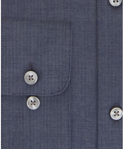 Calvin Klein Men's STEEL Classic-Fit Non-Iron Performance Herringbone Spread Collar Dress Shirt PD07 $25.37 Dress Shirts