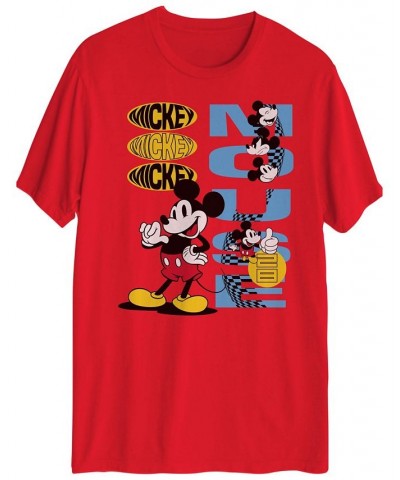 Men's Mickey Mouse Short Sleeve T-shirt Red $15.00 T-Shirts