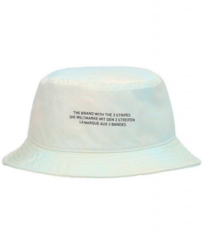 Men's Teal and Orange Spray Print Bucket Hat $23.93 Hats