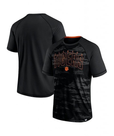 Men's Branded Black Clemson Tigers Arch Outline Raglan T-shirt $22.94 T-Shirts
