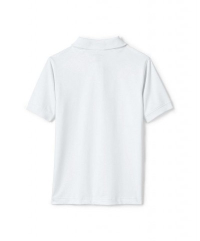 School Uniform Men's Short Sleeve Rapid Dry Polo Shirt White $31.29 Polo Shirts