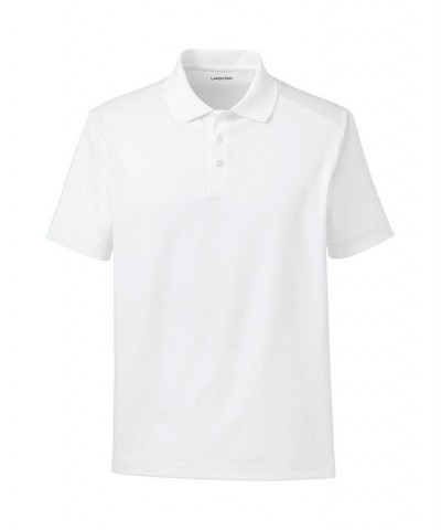 School Uniform Men's Short Sleeve Rapid Dry Polo Shirt White $31.29 Polo Shirts