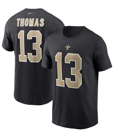 Men's Michael Thomas Black New Orleans Saints Name and Number T-shirt $15.84 T-Shirts