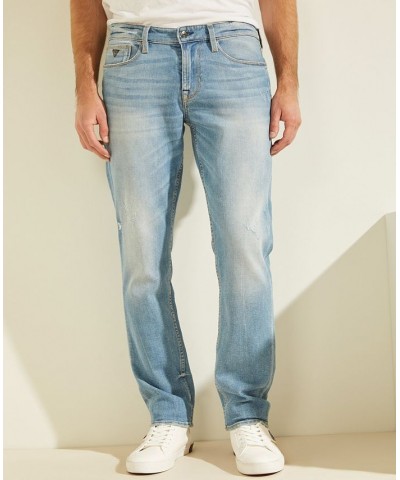 Men's Faded Slim Tapered Jeans Light Wash $44.28 Jeans