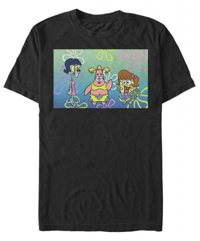 Men's Sponge Night Short Sleeve Crew T-shirt Black $16.80 T-Shirts