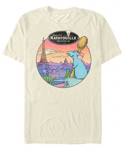 Men's Ratatouille Le Rat Parisian Short Sleeve T-Shirt Tan/Beige $16.10 T-Shirts