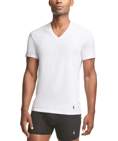 Men's Big Man Stretch Classic-Fit V-Neck T-Shirt, 3-Pack White Pack $30.00 Undershirt