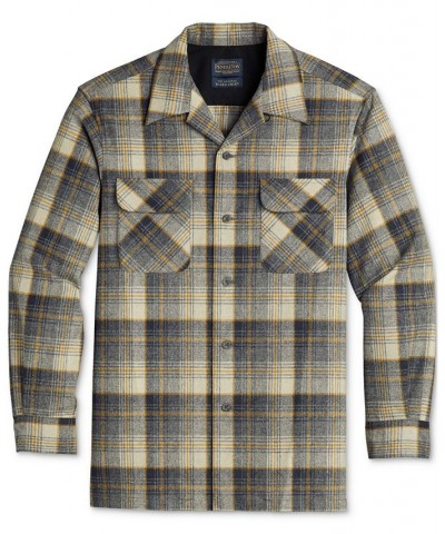Men's Wool Button Down Original Board Shirt PD02 $72.67 Shirts
